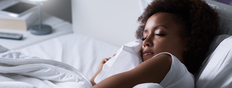 Woman sleeping peacefully