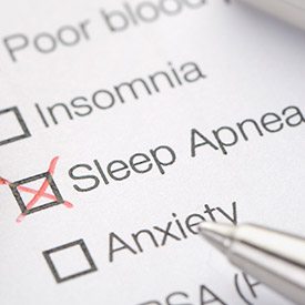 Sleep apnea checklist